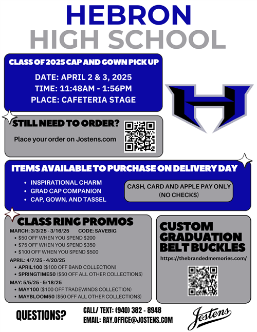 Cap and Gown Order
