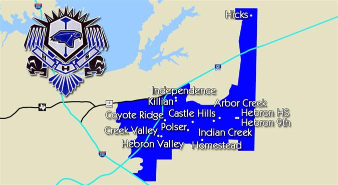 Hebron High School  Feeder Map 