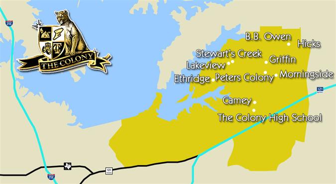 The Colony Feeder Map 